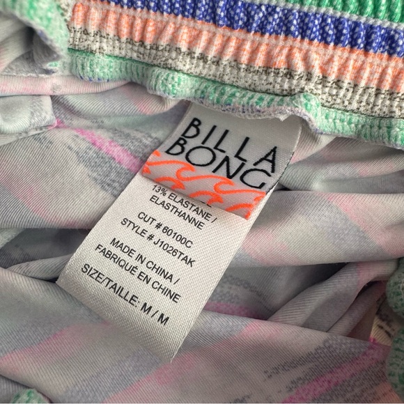 Billabong shorts swim suit material stretchy Aztec tribal boho pattern pastel - Picture 6 of 7
